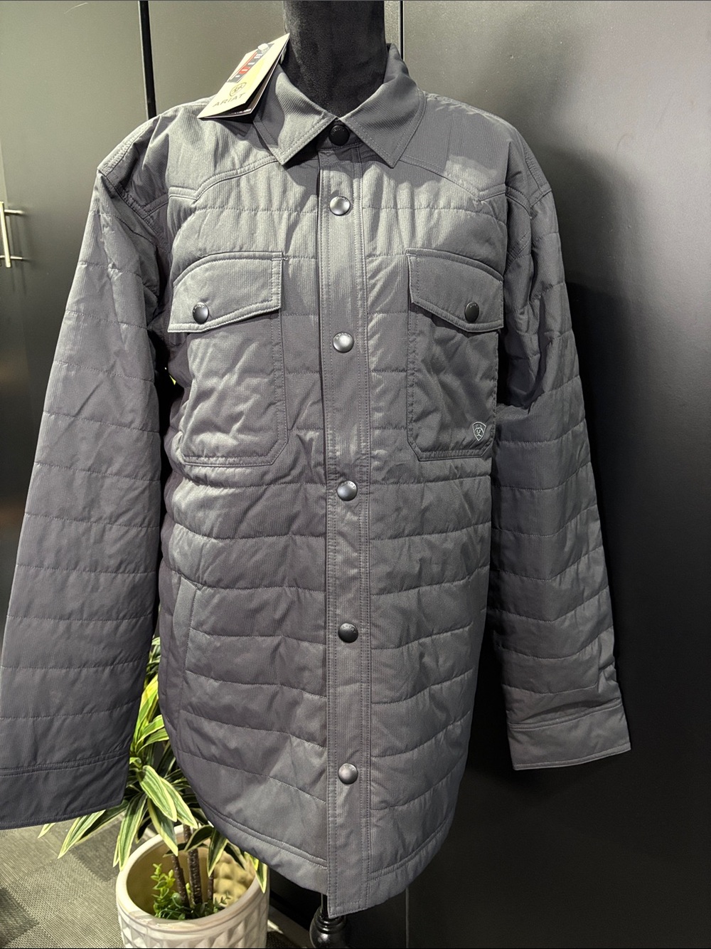 Ariat Quilted Shirt Jacket insulated,wind & water resistant,snap front,pockets